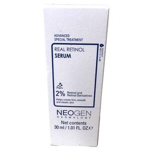 Neogen Dermalogy Real Retinol Serum 2% Wrinkle Improving Dermatologist‎ Tested